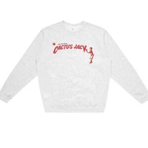 Cactus Jack by Travis Scott x McDonald's Spelling Crewneck II 'Ash Heather'